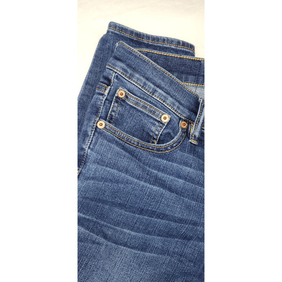 J Crew Mercantile Womens 27WX30L 5 Pocket Straight Leg Dark Wash Jean - Picture 3 of 10